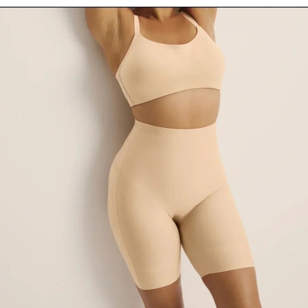 Knix High Rise SHAPER SAND Smoothing Compression Shorts XL SHAPEWEAR LEAKPROOF‎